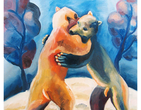 Eisbär Umarmung 2 Diethart Verleger